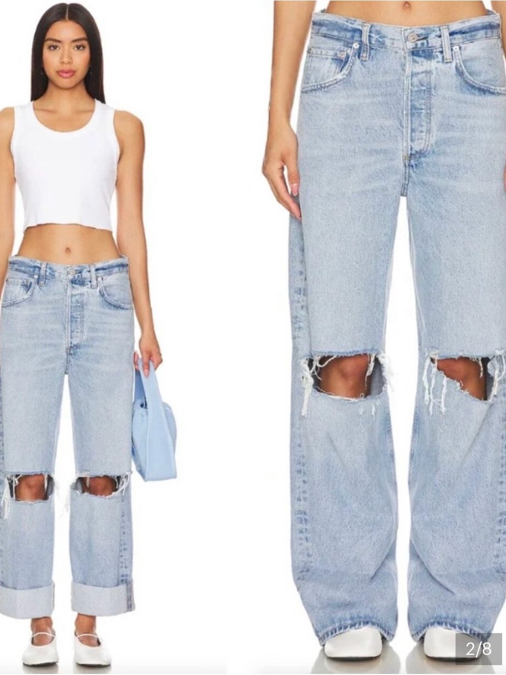 Citizens Of Humanity Ayla Baggy Jeans - Pagoda. Size 24.